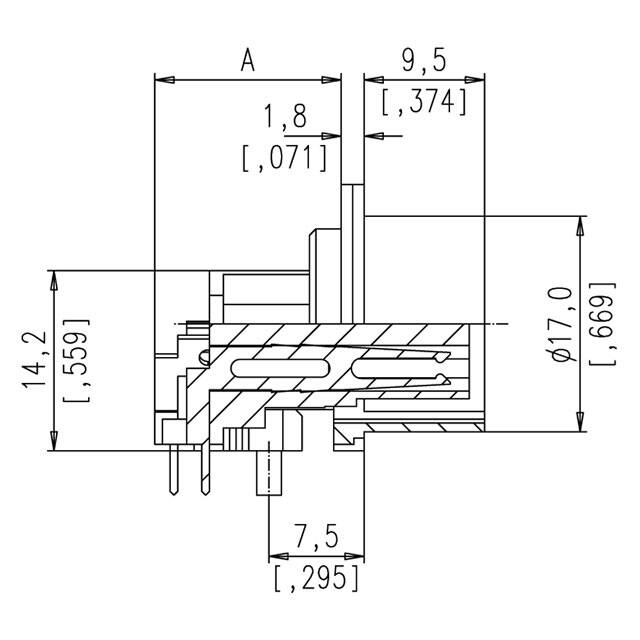 T 3527 900 Amphenol Tuchel Industrial  Assemblages de connecteurs circulaires